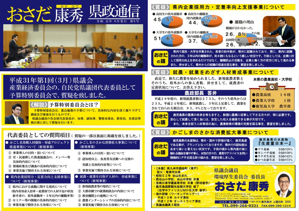 県政通信　第８号